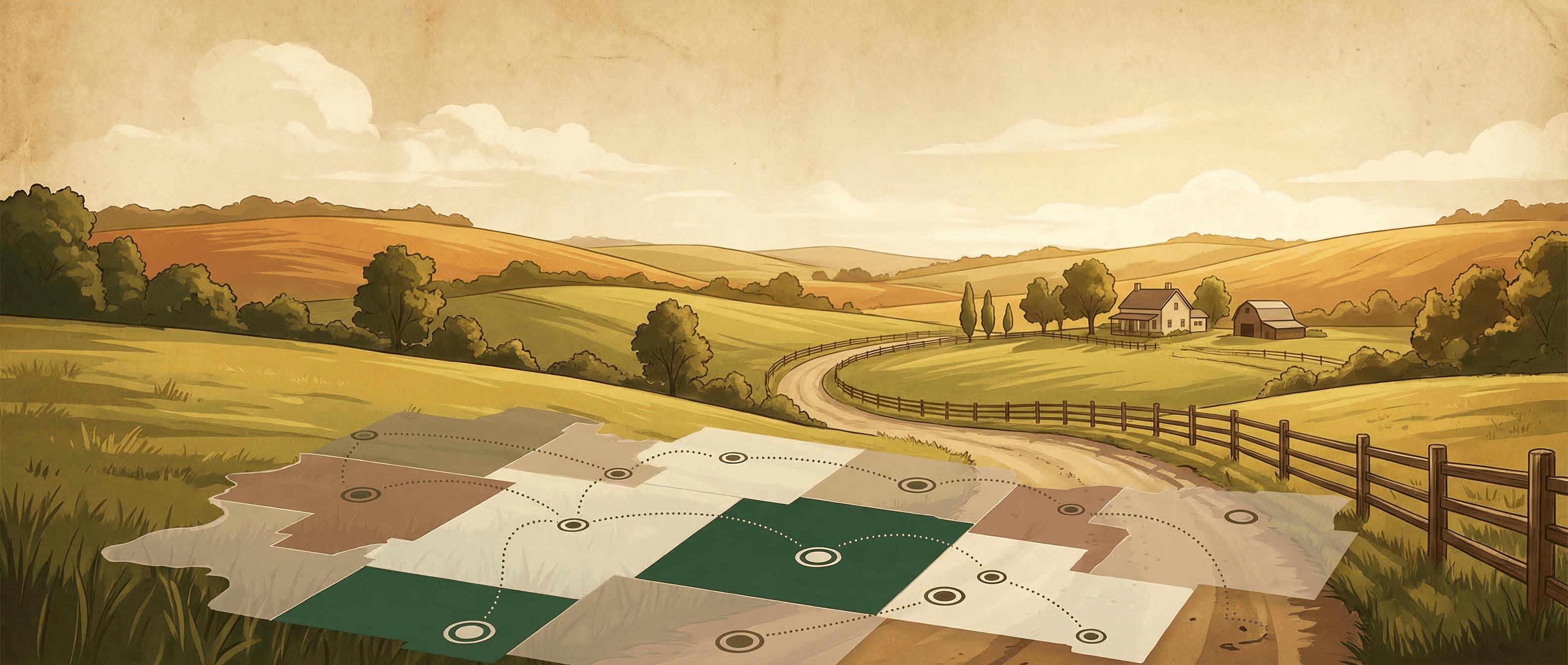 Rural American landscape